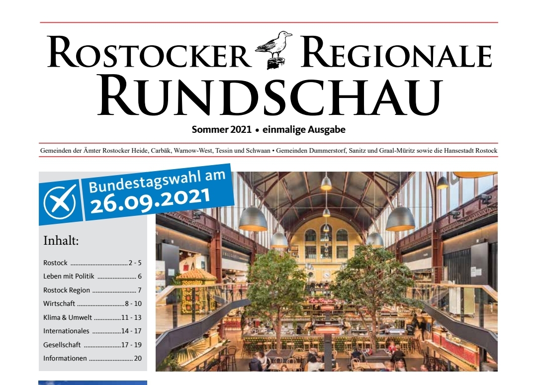 Wahlmagazin Rostocker Regionale Rundschau für die Hansestadt Rostock und den Nordosten des Landkreises